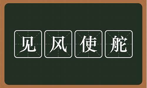 见风使舵造句和意思是什么_见风使舵造句子